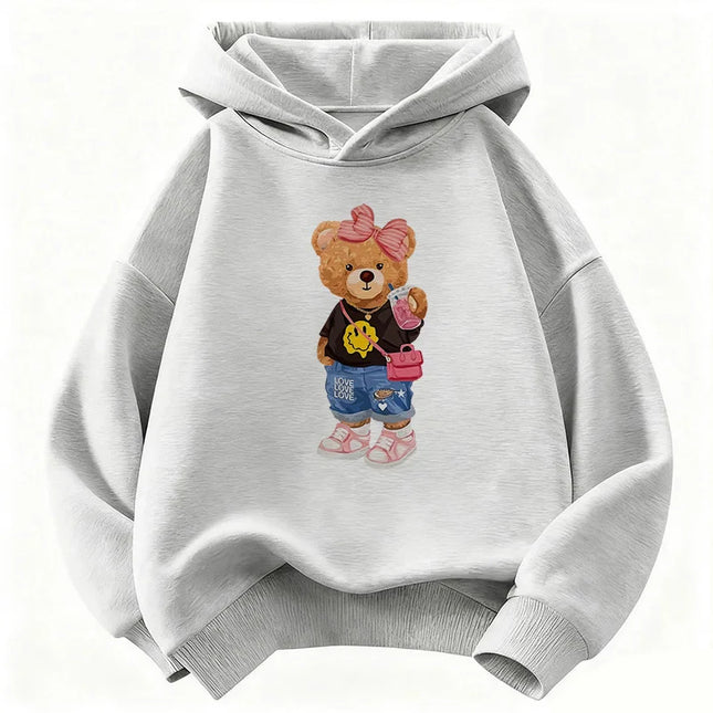 Graphic 2026 Y2k Hip Hop Bear Hoodie Kids Children's Sweatshirt Hoody for Boys Girls Casual Hoodies Hip Hop Clothes