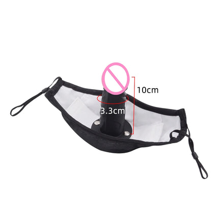 Sex Toys for Women Couples Face Mask with Detachable Dildo Silicone Mouth Plug Penis Deep Throat Adjustable BDSM Adult Supplies
