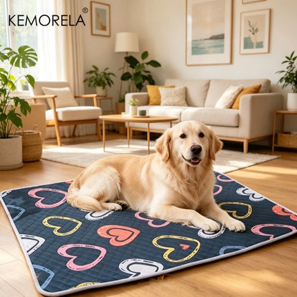 Kemorela Dog Cooling Mat Dog Training Pads  Washable Reusable Odor Resistant Durable Easyto Clean Suitable For All Seasons