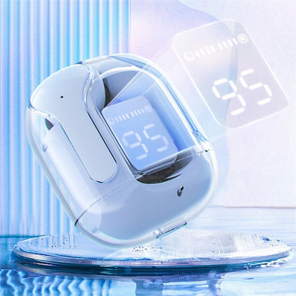 Wireless Bluetooth Headset Transparent Design with LED Digital Display Stereo Sound TWS Earphone for Sports Working-Air BT30