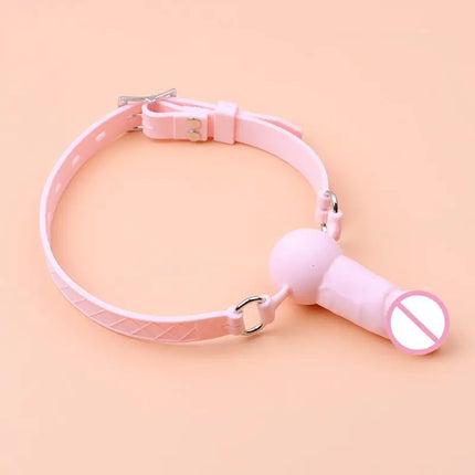 Double Ended Mouth Plug Dildo Gag Sex Toys Open Mouth Bondage Silicone Penis Adults Woman Couples Games Juguetes Sexuales 18+