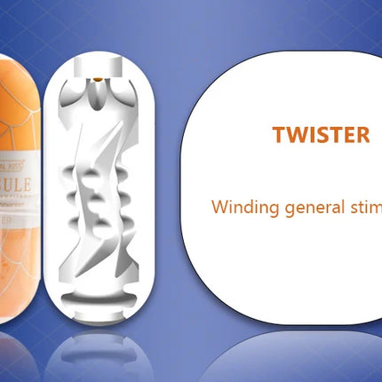 2/1pcs Mini Masturbator Cup Real Vaginal Egg Particle Stimulation Portable Stimulator Blowjob Sex Toy Massager Penis Trainer