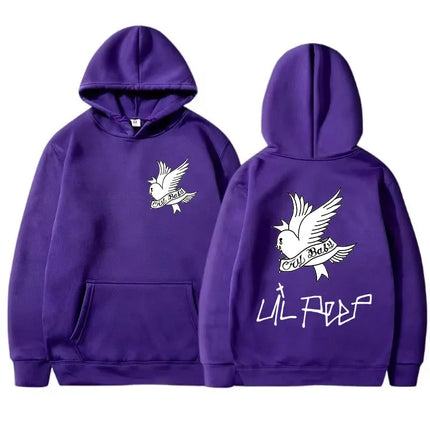 New autumn/winter men's Lil Peep printed hoodie and hoodie Sporty women's fashion Casual hip-hop Harajuku Street hip-hop top