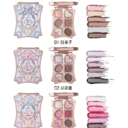 Flower Knows Bonnie Bunny Garden Collection Matte Shimmer Eye Shadows Highly Pigmented Eye Makeup Eyeshadow Highlighter