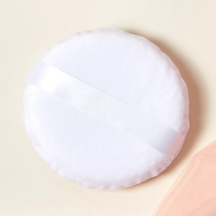 125mm圆形 Cotton Velvet Powder Puff Large Loose Powder Puff Makeup Artist Powder Puff Round Cotton Ribbon Hook Hand Glove Puff