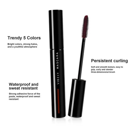 1pcs Colorful Mascara Curling Thicking Eyelashes Extension Waterproof Volumizing Blue Mascara Long Lasting Non-Smudge Cosmetic