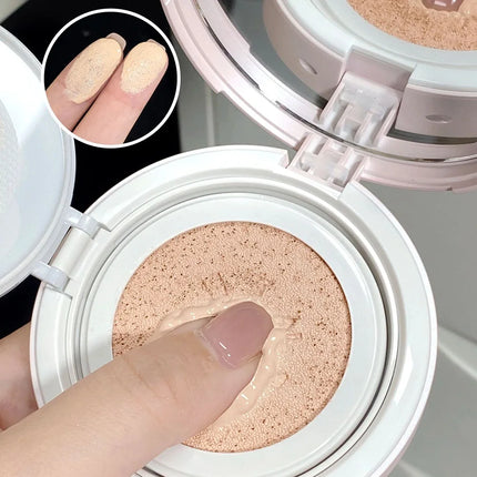 Air Cushion Natural Moisturizing Foundation Concealer Whitening Oil-control Korean Makeup BB Cream with Cosmetics Puff