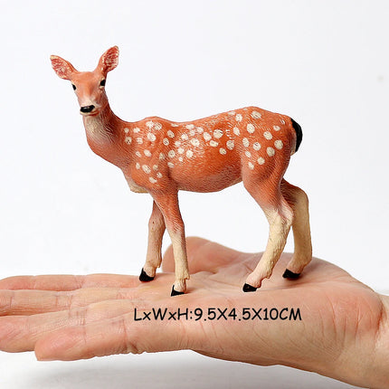 Simulation Woodland Animal Deer ,Moose,Elk,Reindeer,Alpaca,Kudu Model Figurines Cake Toppers Collection Figure Christmas Gift