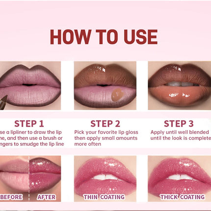 Matte Lip Gloss & Lipliner Pen Set Makeup Women Gift 24h Long-lasting Waterproof Non Stick Cup Mirror Lipstick Sexy Lips Makeup