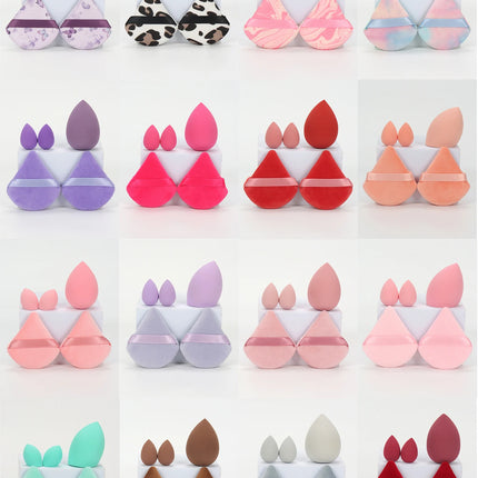 5Pcs Professional Makeup Sponge Set - Soft, Gentle, Multi-Purpose Tools for Perfect Foundation, Powder and Blush Application