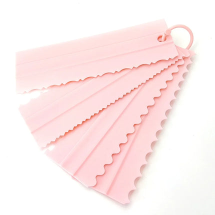 4Pcs Plastic Cake Scraper Stripes Edge Side Cake Pattern Cream Scraper Cake Decorating Comb DIY Baking Tools Baking Accessories