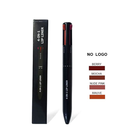 Multi-effect 4 In 1 Eyeliner Eyebrow Pencil Contour Pen Long Lasting Waterproof Cosmetics Eyeliner Makeup Pencil Lip Liner Pen
