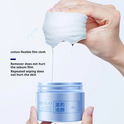Makeup Remover Disposable Portable Gentle Cleansing Makeup Remover Ice Mask Facial Eye & Lip Cleansing Makeup Remover Wipes
