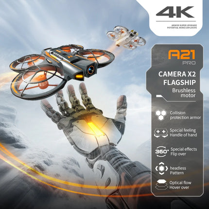 Original A21 PRO Drone 8K 5G Professional HD Aerial Photography Brushless Full Surround Drone HD Dual Camera Quadcopter Toy Dron