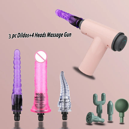 Handheld Massage Gun Dildo Vibrator Sex toys for Women Automatic Sex Machine With Clitoral stimulation Sexy toys for Couples 18