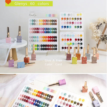 Glenys 96 color spring and summer nail polish gel nail salon wholesale gel nail polish set immersion ultraviolet LED gel varnish