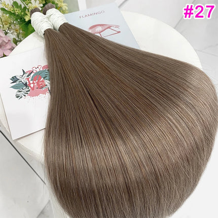 No Weft Straight Bulk Braiding Hair 100% Brazilian Virgin Remy Human Hair Extensions 50g 100g Blonde 1B Color Natural Hairpiece