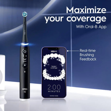 Oral-B Io7 Deep Clean + Protect Rechargeable Electric Toothbrush with Brush Refills and Charging Base