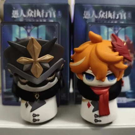 New Genuine Stock Genshin Impact Fatui Harbinger Series Trendy Blind Box Toys Q Version Model Decoration Birthday Surprise Gifts