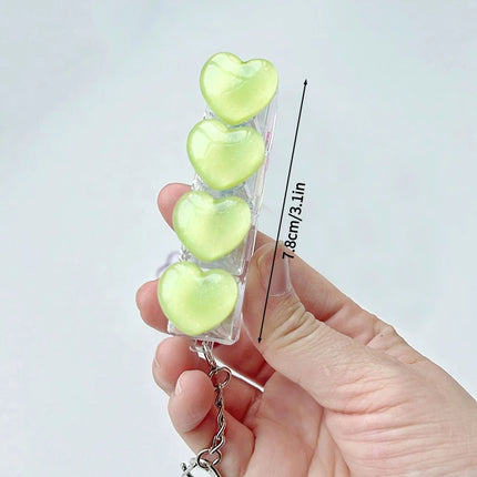 Heart Keyboard Fidget Keychain Stress Releasing Decompression Keychain Press The Keyboard Button Bags Hanging Charm Pendant Gift