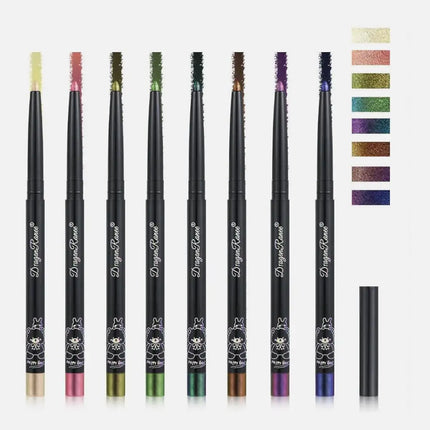 Glitter Aurora Eyeliner Pen Multi Chrome Eye Liner Lasting Shiny Metallic Eyeshadow Lying Silkworm Green Purple Makeup Pigment