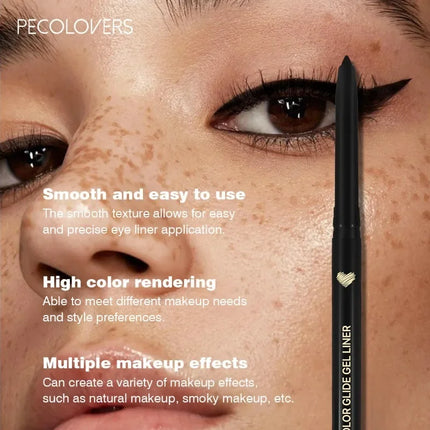 1 Set 5 Pcs Black Gel Matte Smooth Glide Eyeliner, Ultra-Smooth Eyeiner Pen, For All Types, Easy To Slide Blend, Perfect Gifts