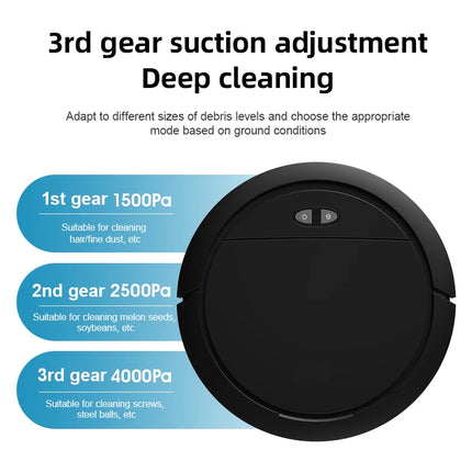 Robot vacuum cleaner, fully automatic sweeping, suction and mopping machine, intelligent three in one lazy vacuum cleaner