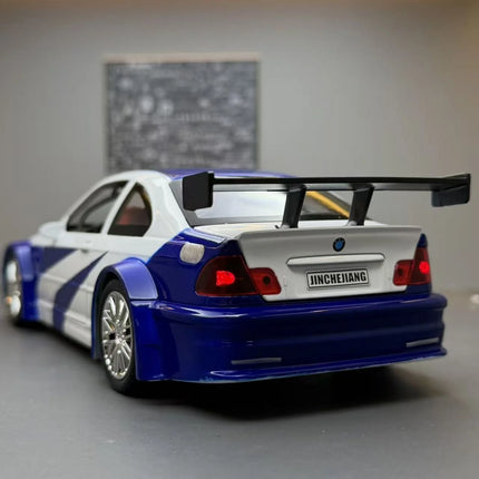 1:24 M3 GTR E46 Alloy Diecast Racing Car Model,Toy for Kids Play, Adult Collectible Ornament, Ideal Birthday Gift