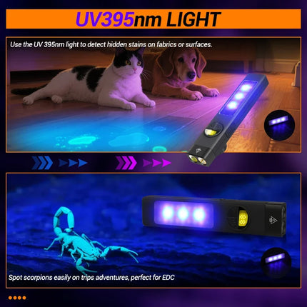 EDC Tactical Flashlight,1100Lm Rechargeable Led Flat Flashlight w/Clip & Digital Display,Pocket Flashlight For Camping Emergency