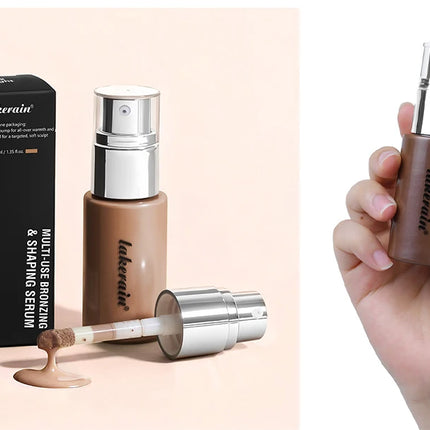 Long Lasting Foundation Serum With Bronzing Shaping Moisturizes Nourishes Skin Brighten Facial Contouring Concealer Cosmetics