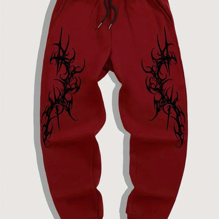 Latest Gothic Print Casual Jogging Sports Pants Multifunctional Couple Pants Fashionable Hip-Hop Pants Comfortable Sports Pants