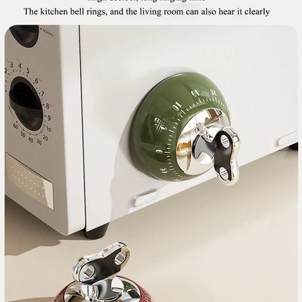 Magnetic Kitchen Timer Manual Countdown Alarm Clock Digital Timer Mechanical Cooking Timer Study Stopwatch Cooking Shower