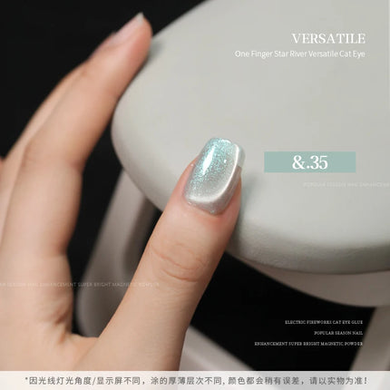36-color/set Star River Cat Eye Gel Nail Polish 15ml Magnetic Gel Glass Beads Semi Permanent Soak Off UV Nail Gel For Nail Salon