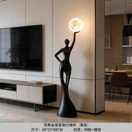 Large Figure Sculpture Art Ornament Creative Floor Lamp Modern Light Luxury Home Living Room Soft Decoration High-end Gifts