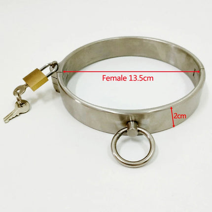 Metal BDSM Locks Neck Collar Hand Ankle Cuffs Adult Games Slave Restraints Adult Toys Sex Game for Couples Bondage Handcuffs