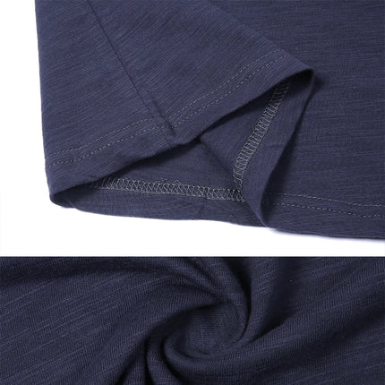 Men 100% Cotton T Shirt Casual Soft Fitness Tops Summer Thin Tee Home Clothing V-Neck Short Sleeve Black White T-Shirt for Men