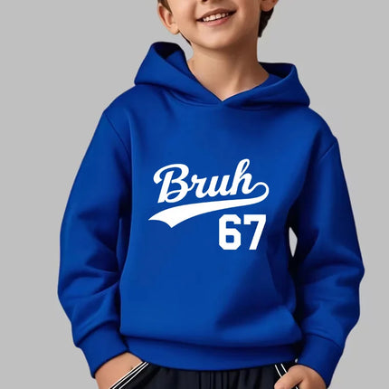 Funny Meme Pullovers Children's Fashion Cute Sweatshirts for Boys Girls Six Seven 67 Brainrot Print Y2k Hoodies Kids Clothes