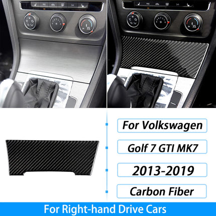 For Volkswagen Golf 7 GTI MK7 2013-2019 Carbon Fiber Gear Shift Air Outlet Window Lift Dashboard Suit Trim Car Interior Sticker