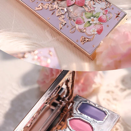Flower Knows Violet Eye Shadow Strawberry Rococo Series Five-Color Eyeshadow Palette G01 Starmoon Strawberry 0.21OZ./6G