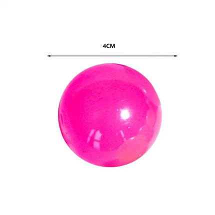 3/6Pcs Sticky Wall Balls Ceiling Balls Stress Relief Luminous Fun Decompression Sticky Ball Anxiety Relief Glowing Ceiling Balls