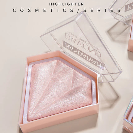 Natural Diamond Highlighter Powder 5 Color Shimmer Contour Nose Shadow Brightening Face Makeup Cosmetics Palette