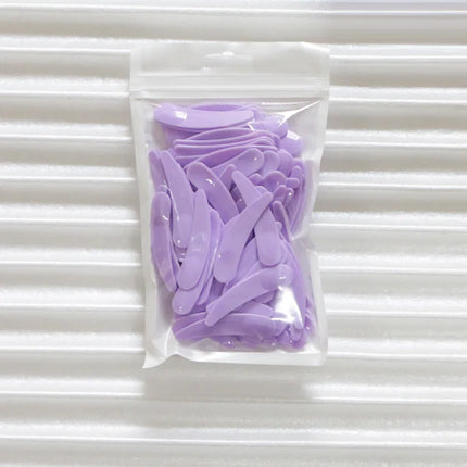 100pcs/lot Mini Cosmetic Spatula Scoop Disposable Mask White Black Green Purple Plastic Spoon Makeup Tool 5.5cm