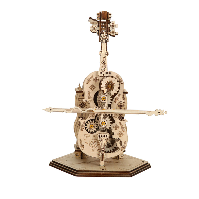 3D Wooden Cello Puzzle, Scale Model, DIY Model Kit, Handicraft Gift, Home Decoration, Mechanical Model Kit, Birthday/Chri