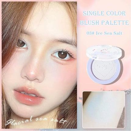 Monochrome Blush Whitening Matte Cosmetics Vitality Girl Nude Makeup Natural Smudge Monochrome Blush Plate