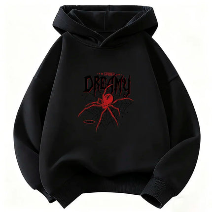 Hip Hop Spider Streetwear Hoodie Kids Children's Sweatshirt Cute Harajuku Hoody for Boys Girls Autumn Winter Casual Hoodies
