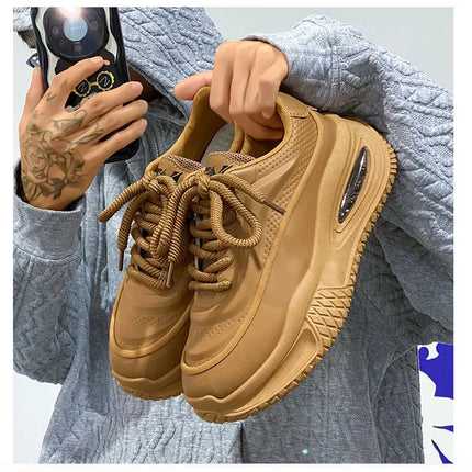 Men's Casual Sports Shoes, Fashionable Thick-Soled Skateboarding Shoes, Trendy and Comfortable Men's Outdoor Shoes