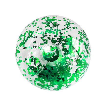 1Pc Inflatable Glitter Beach Ball 15.74 Inch Water Beach Ball Suitable For Beach Pool Party Games