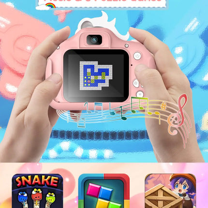 Kids Mini Camera 20.0 MP 1080P HD Digital Camera 2.0" Screen Camcorder Toy With 32GB Card For 6-12 Years Birthday Gifts