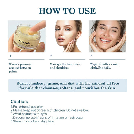 Rose Flavor Collagen Cleansing Balm Nourishing Cream Makeup Remover Mild Non-irritating Moisturizing Non-greasy Cleansing Balm