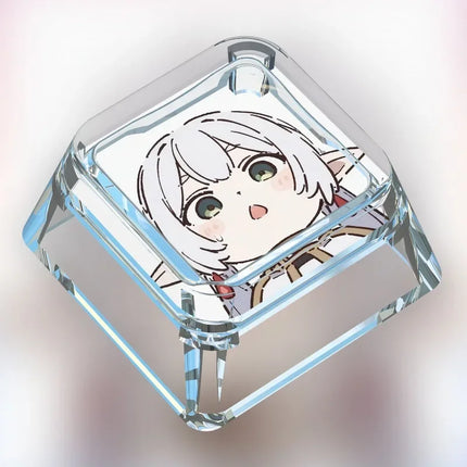 Animation Frieren: Beyond Journey's End Personalized Keycap Single PC Art Transparent Mechanical Keyboard Keycap Gift